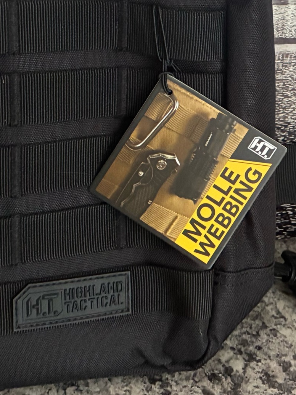 HIGHLAND TACTICAL - Sling Bag - MOLLE Webbing - Picture 2 of 10